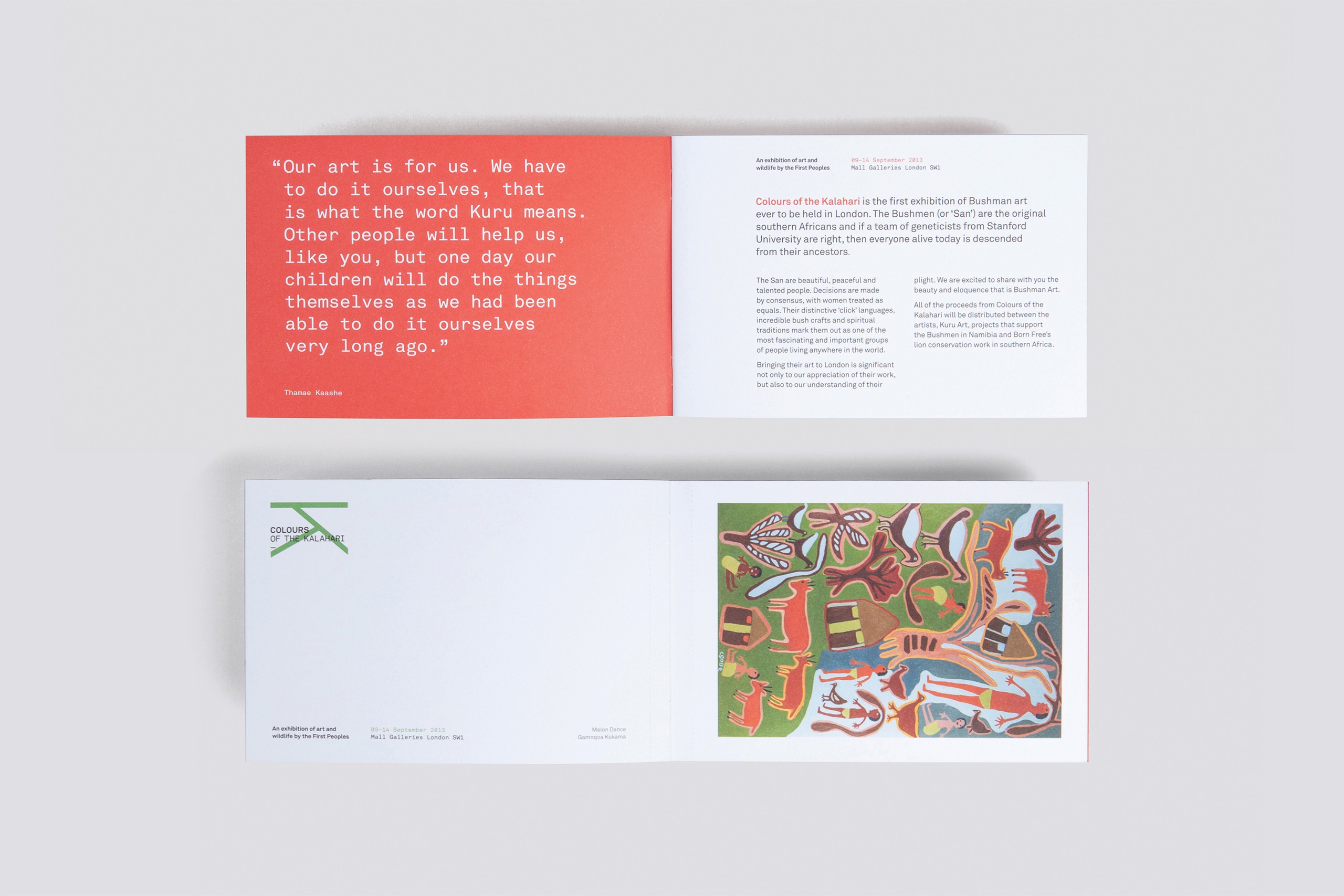 Colours of the Kalahari - Brand identity & exhibition