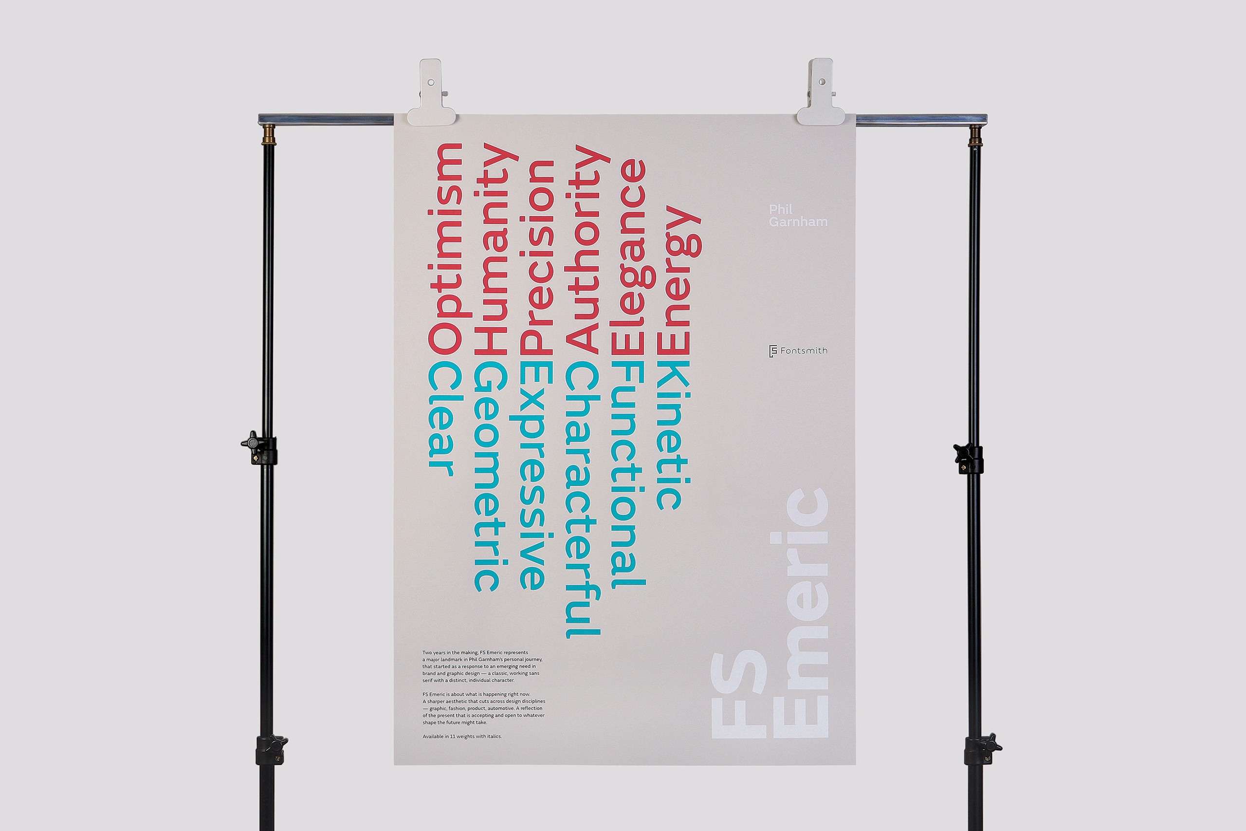 Fontsmith - FS Emeric launch campaign and poster series