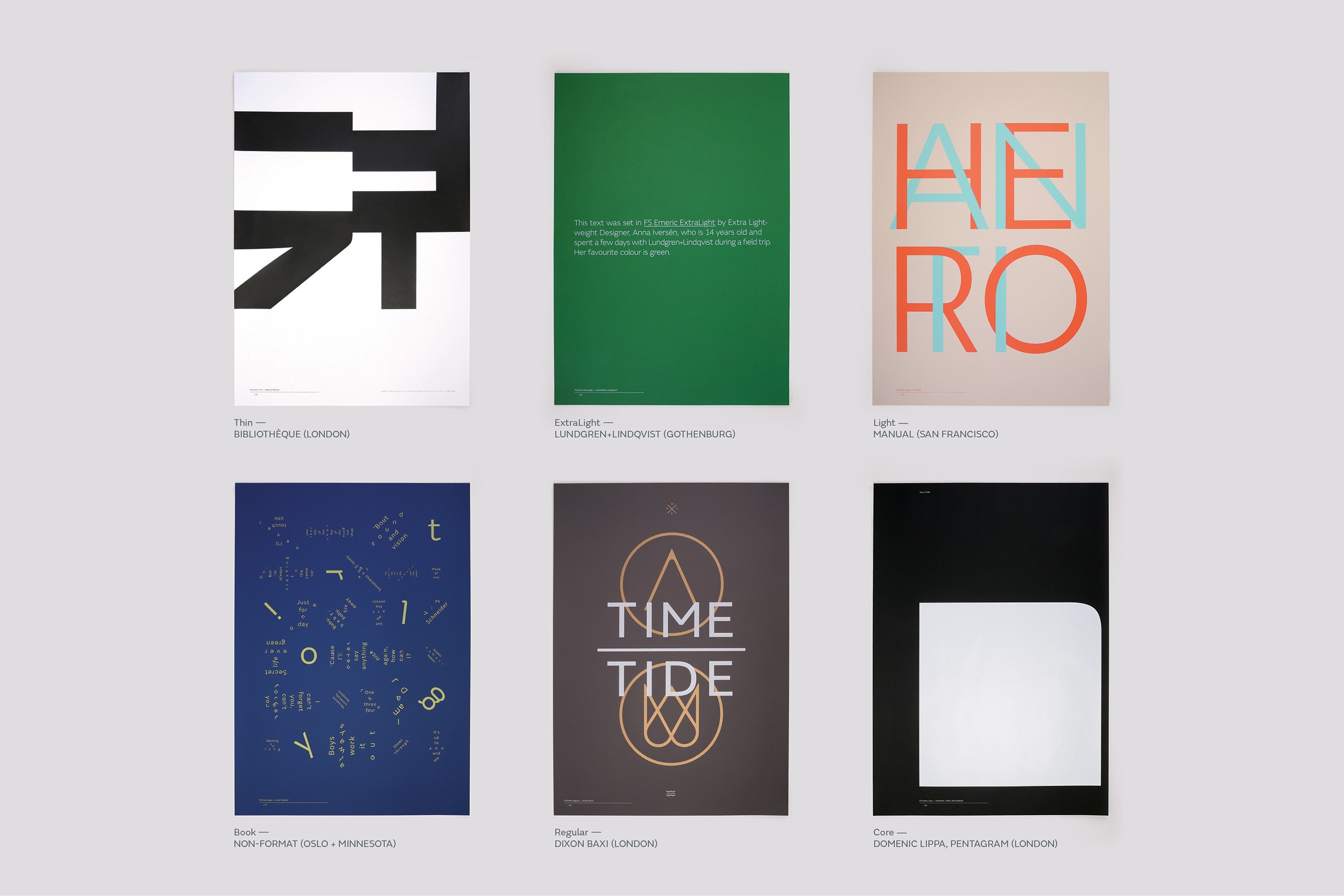 Fontsmith - FS Emeric launch campaign and poster series